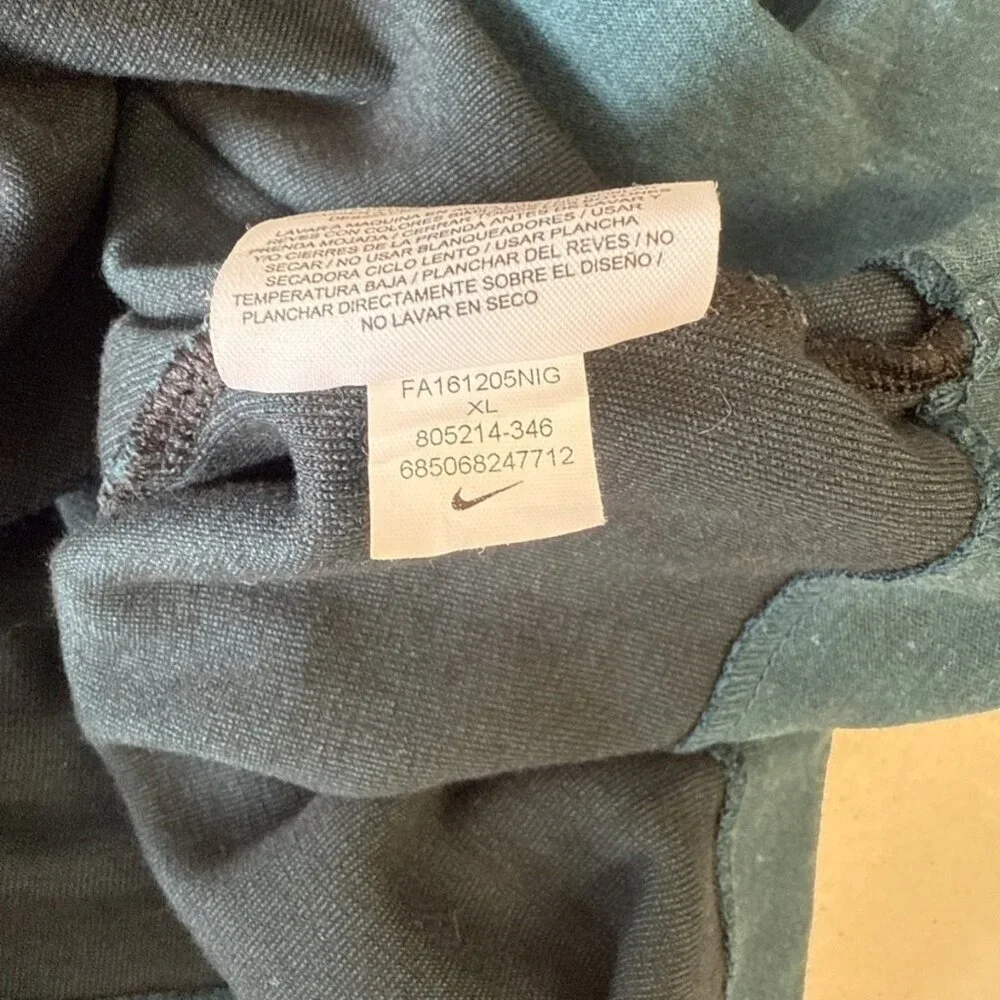 Nike Tech Fleece Hoodie Unisex‎ Size XL Teal Cowl EUC